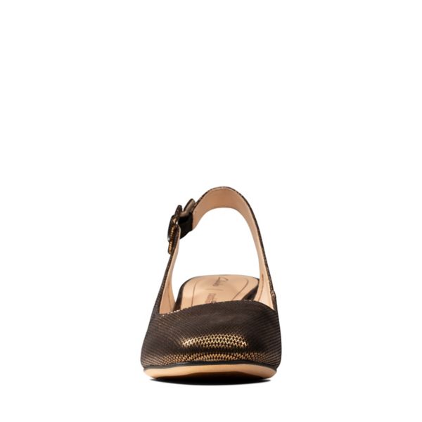 Clarks Womens Sheer Violet Heels Bronze | CA-1380956